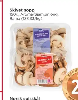 Meny Skivet sopp tilbud