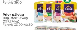 Meny Prior pålegg tilbud