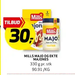 Bunnpris MILLS MAJO OG EKTE MAJONES tilbud