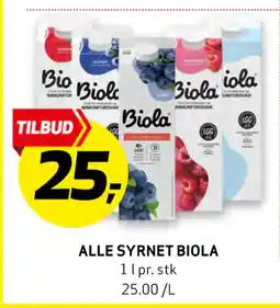 Bunnpris ALLE SYRNET BIOLA tilbud