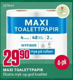 Europris MAXI TOALETTPAPIR tilbud
