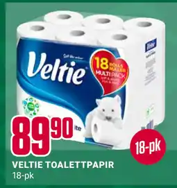 Europris VELTIE TOALETTPAPIR tilbud
