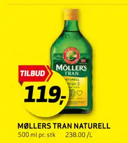 Bunnpris MØLLERS TRAN NATURELL tilbud