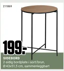 Europris SIDEBORD tilbud