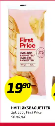 Bunnpris HVITLØKSBAGUETTER tilbud