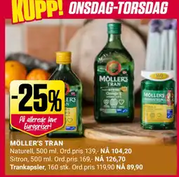 Europris MÖLLER'S TRAN tilbud