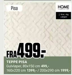 Europris TEPPE PISA tilbud