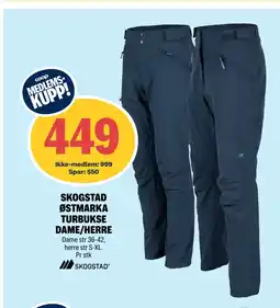 Coop Extra SKOGSTAD ØSTMARKA TURBUKSE DAME/HERRE tilbud