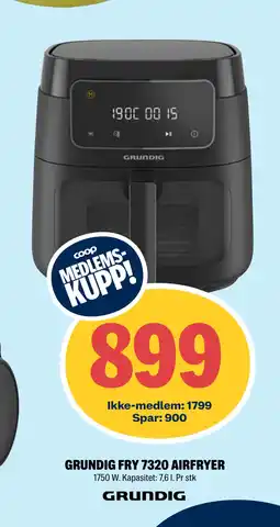 Coop Extra GRUNDIG FRY 7320 AIRFRYER tilbud