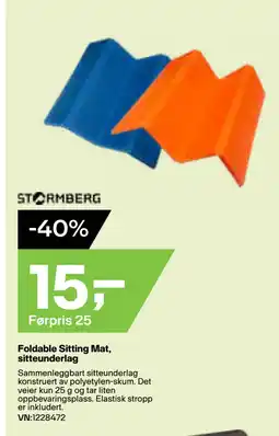 XXL Sport Foldable Sitting Mat, sitteunderlag tilbud