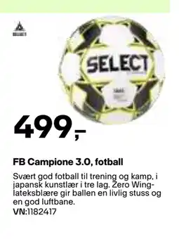 XXL Sport FB Campione 3.0, fotball tilbud
