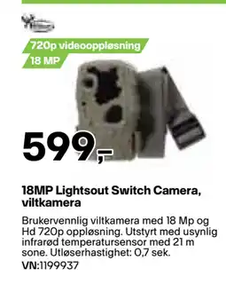 XXL Sport 18MP Lightsout Switch Camera, viltkamera tilbud