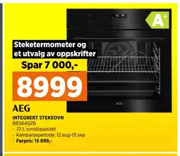 POWER INTEGRERT STEKEOVN tilbud