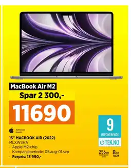 POWER 13 MACBOOK AIR (2022) tilbud