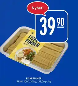 Rema 1000 FISKEPINNER tilbud