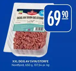Rema 1000 XXL DEIG AV SVIN/STORFE Nordfjord tilbud
