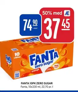 Rema 1000 FANTA 10PK ZERO SUGAR tilbud