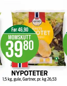Kiwi NYPOTETER 1,5 kg, gule, Gartner tilbud