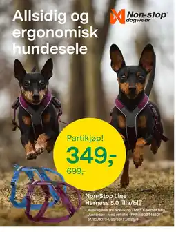 Felleskjøpet Non-Stop Line Harness 5.0 lilla/blå tilbud