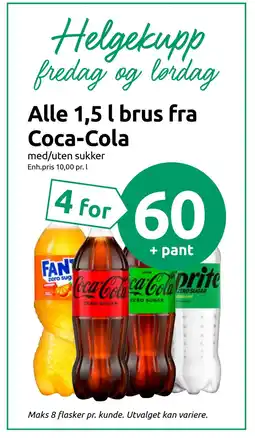 Joker Alle 1,5 l brus. fra Coca-Cola tilbud