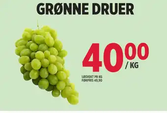 Jacobs GRØNNE DRUER tilbud