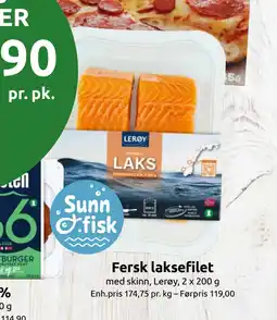 Joker Fersk laksefilet tilbud