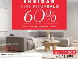 Skeidar Enjoy Modulsofa tilbud