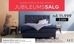 Skeidar XOV Komfort 5 mørk grå inkl. overmadrass tilbud