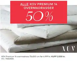 Skeidar XOV Premium 14 overmadrass 75x200 cm tilbud