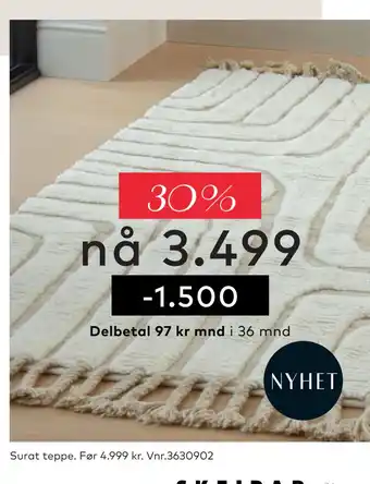 Skeidar Surat teppe tilbud