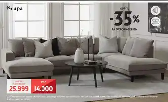Bohus OXFORD HJØRNESOFA tilbud