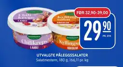 Rema 1000 UTVALGTE PÅLEGGSSALATER tilbud