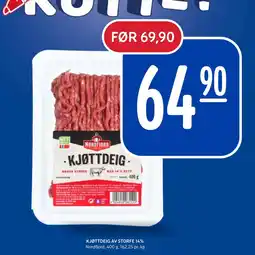 Rema 1000 KJØTTDEIG AV STORFE 14% tilbud