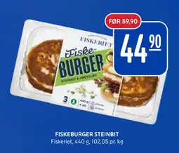 Rema 1000 FISKEBURGER STEINBIT tilbud
