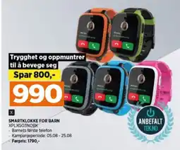 POWER SMARTKLOKKE FOR BARN XPLXG03NOBK tilbud