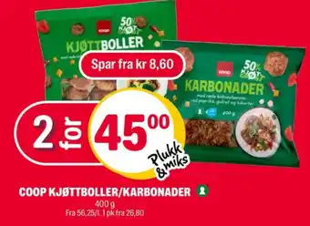 Coop Extra Coop kjøttboller tilbud