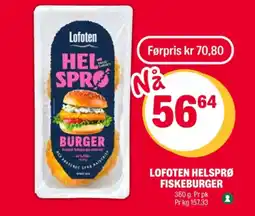 Coop Extra Lofoten fiskeburger tilbud