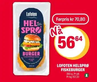 Coop Extra Lofoten fiskeburger tilbud
