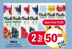 Biola syrnet melk blåbær