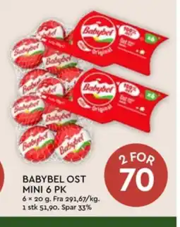 Coop Mega Babybel ost tilbud