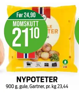 Kiwi Gartner poteter tilbud