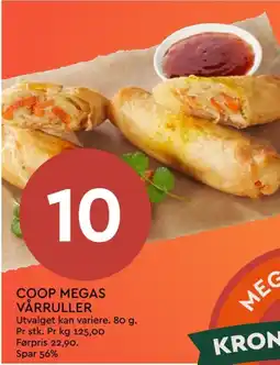 Coop Mega Coop vårruller tilbud
