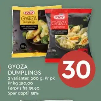 Coop Mega Vici gyoza dumplings vegetables & chicken tilbud