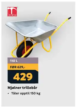Megaflis Mjølner trillebår tilbud