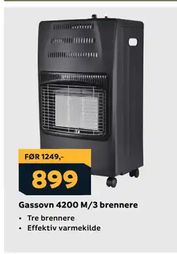 Megaflis Gassovn 4200 M/3 brennere tilbud