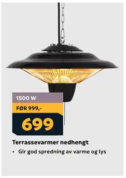 Megaflis Terrassevarmer nedhengt tilbud