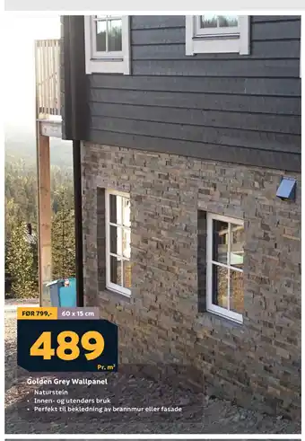 Megaflis Golden Grey Wallpanel tilbud