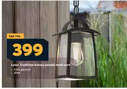 Megaflis Lutec Tradition Kelsey pendel matt sort tilbud