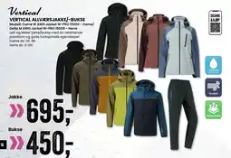 Sport Outlet VERTICAL ALLVÆRSJAKKE/-BUKSE tilbud