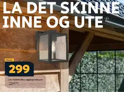 Megaflis Lutec Tradition Shiva vegglampe matt sort tilbud